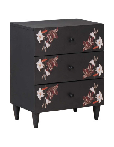 Comodino Multicolore 50 x 33 x 60 cm Legno di mango massello