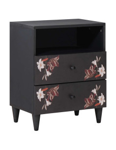 Comodino Multicolore 50 x 33 x 60 cm Legno di mango massello