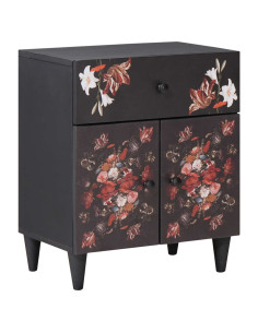 Comodino Multicolore 50 x 33 x 60 cm Legno di mango massello