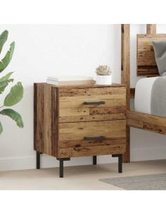 Armadio da Notte 2 pcs Legno vecchio 40 x 35 x 47,5 cm