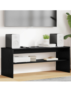 Mobile TV Rovere Nero 100 x 35 x 40 cm Legno multistrato