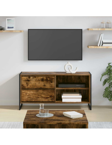 Mobile TV Quercia Fumosa 100 x 36 x 49,5 cm Legno multistrato