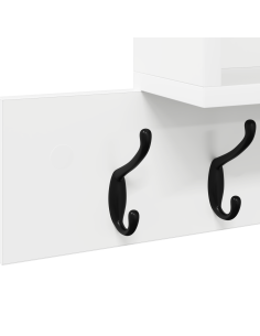 Appendiabiti a muro Bianco 100 x 12 x 43,5 cm Legno multistrato