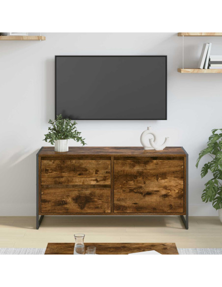 Mobile TV Quercia Fumosa 100 x 36 x 49.5 cm Legno multistrato