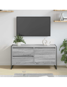 Mobile TV Grigio Sonoma 100 x 36 x 49.5 cm Legno multistrato