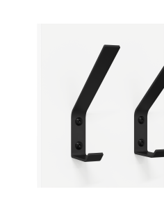 Appendiabiti a muro Bianco 20 x 1.5 x 100 cm Legno multistrato