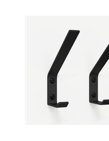 Appendiabiti a muro Bianco 20 x 1.5 x 100 cm Legno multistrato