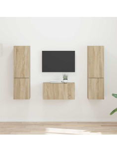 Set mobile TV 5 pcs Rovere Sonoma Legno multistrato