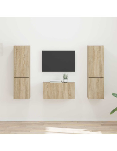 Set mobile TV 5 pcs Rovere Sonoma Legno multistrato