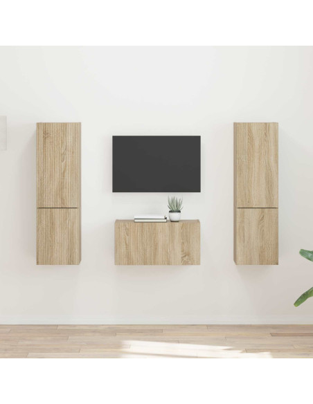 Set mobile TV 5 pcs Rovere Sonoma Legno multistrato