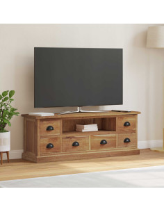 Supporto TV Naturale 110 x 30 x 40 cm Legno di teak solido