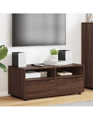 Mobile TV Rovere Marrone 100 x 48 x 43 cm Legno multistrato