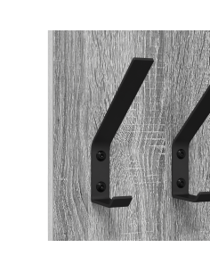 Appendiabiti a muro Grigio sonoma 20 x 1.5 x 100 cm