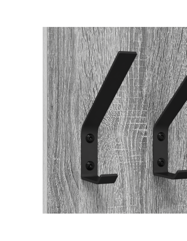 Appendiabiti a muro Grigio sonoma 20 x 1.5 x 100 cm