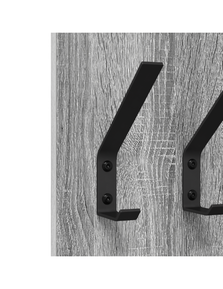 Appendiabiti a muro Grigio sonoma 20 x 1.5 x 100 cm
