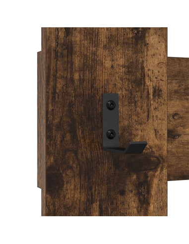 Appendiabiti a muro Rovere fumé 65 x 3 x 100 cm