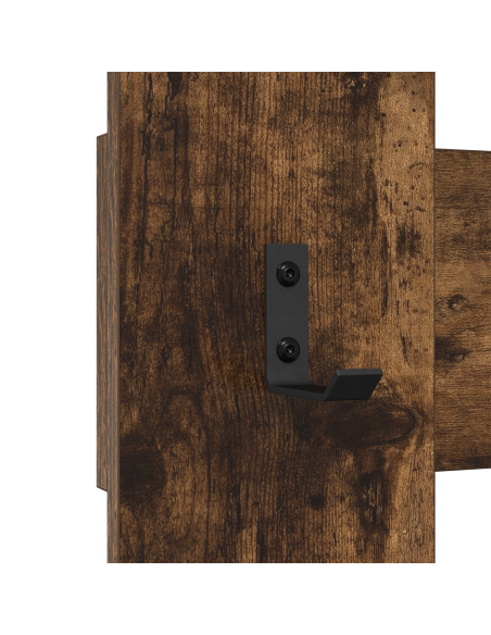 Appendiabiti a muro Rovere fumé 65 x 3 x 100 cm