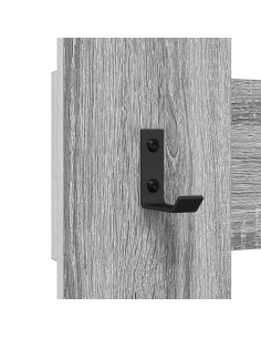 Appendiabiti a muro Grigio Sonoma 65 x 3 x 100 cm