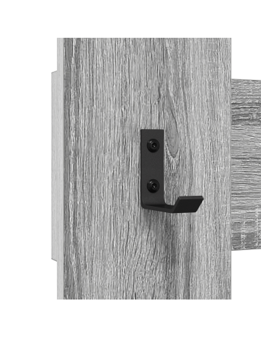 Appendiabiti a muro Grigio Sonoma 65 x 3 x 100 cm