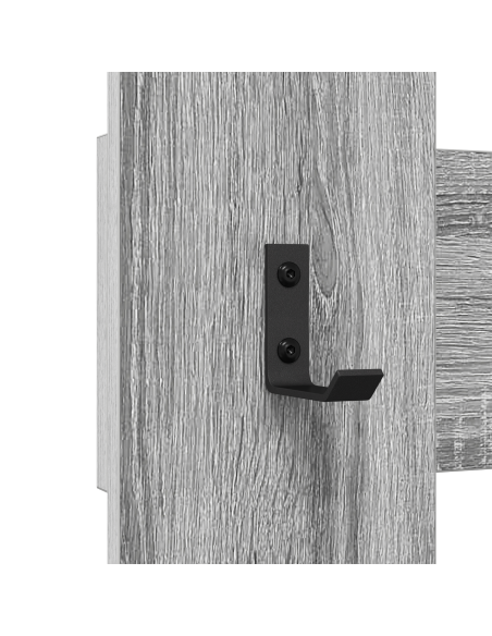 Appendiabiti a muro Grigio Sonoma 65 x 3 x 100 cm