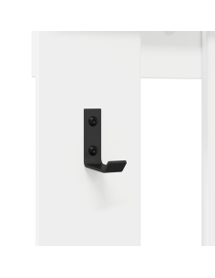 Appendiabiti a muro Bianco 100 x 10 x 100 cm Legno multistrato