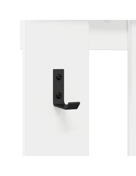 Appendiabiti a muro Bianco 100 x 10 x 100 cm Legno multistrato