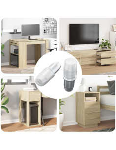 Gancio per Mensola 2 pcs Argento 7 x 16 mm Ferro