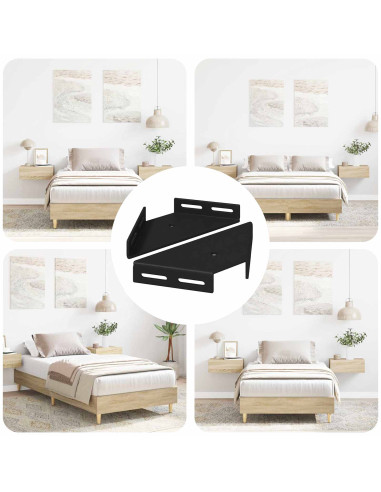 Staffa Angolare 2 pcs Nero 138,5 x 50,5 x 16 mm Ferro