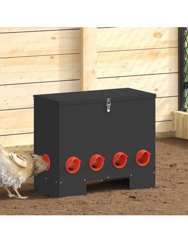 Feeder per pollo Nero 60,5 x 29 x 51 cm
