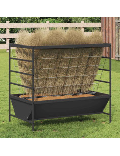 Mangiatore per Bestiame Nero 100 x 60 x 90 cm