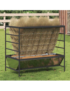 Mangiatore per Bestiame Argento 100 x 60 x 90 cm
