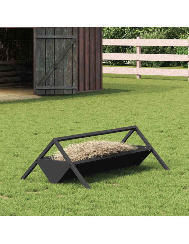 Abbeveratoio per bestiame Nero 111 x 76 x 38 cm