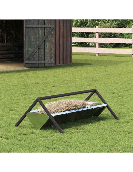 Abbeveratoio per bestiame Argento 111 x 76 x 38 cm
