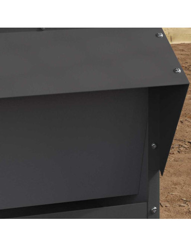 Feeder per pollo Nero 40,5 x 45 x 41 cm