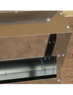 Feeder per pollo Argento 40,5 x 45 x 41 cm Acciaio zincato