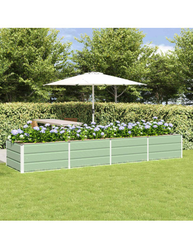 Fioriera Verde 320 x 80 x 45 cm Acciaio