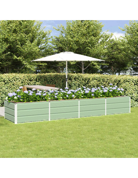 Fioriera Verde 320 x 80 x 45 cm Acciaio