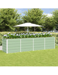 Fioriera Verde 240 x 80 x 75 cm Acciaio