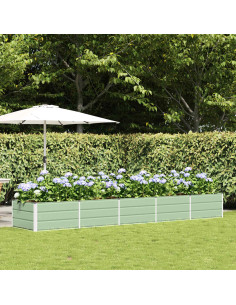 Fioriera Verde 400 x 80 x 45 cm Acciaio