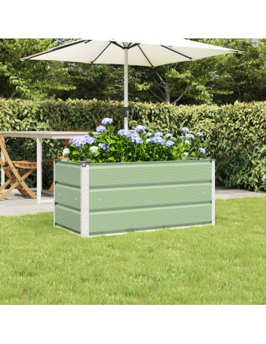 Fioriera Verde Pastello 100 x 50 x 45 cm Acciaio zincato