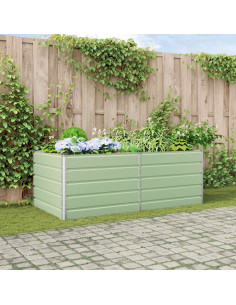 Fioriera Verde Pastello 195 x 100 x 45 cm Acciaio zincato