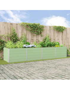 Fioriera Verde Pastello 195 x 100 x 45 cm Acciaio zincato