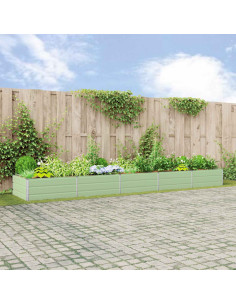 Fioriera Verde Pastello 195 x 100 x 45 cm Acciaio zincato