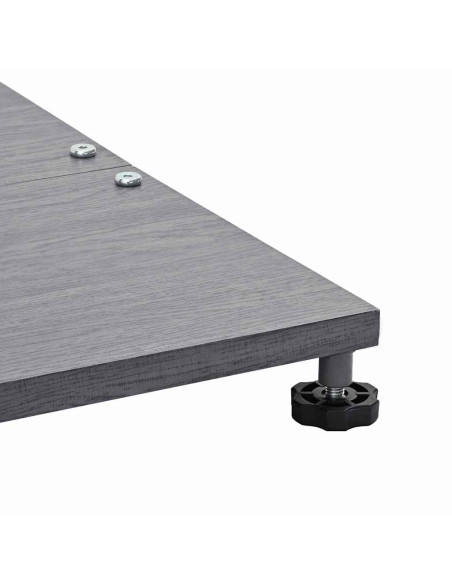 Base per ombrellone Aspetto Legno Grigio Scuro 45 x 45 x 31 cm