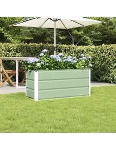 Fioriera Verde 100 x 40 x 45 cm Acciaio