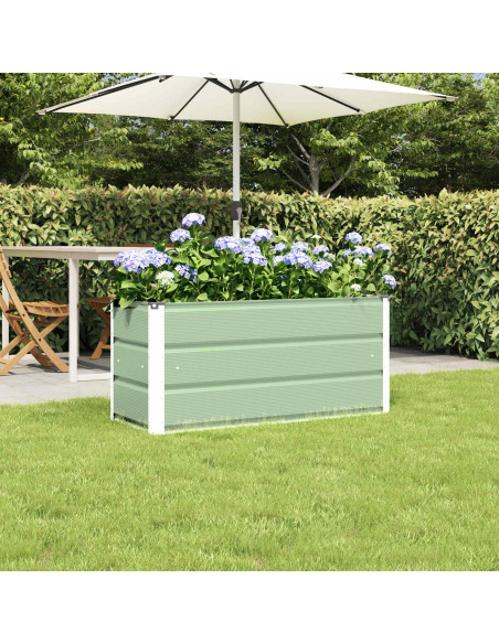 Fioriera Verde 100 x 40 x 45 cm Acciaio