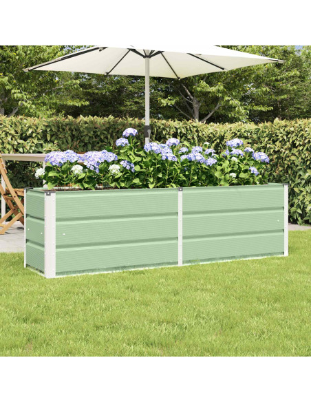 Fioriera Verde 160 x 40 x 45 cm Acciaio