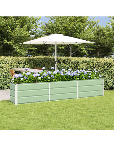 Fioriera Verde 240 x 40 x 45 cm Acciaio