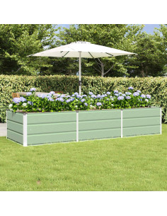 Fioriera Verde 240 x 80 x 45 cm Acciaio