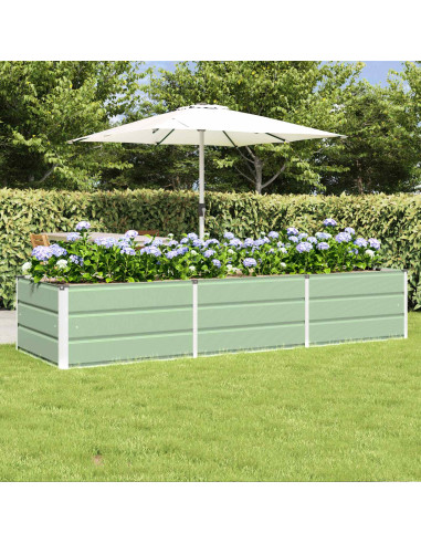 Fioriera Verde 240 x 80 x 45 cm Acciaio